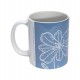 Mug Bleu Par Nature - Motif fleur de pastel